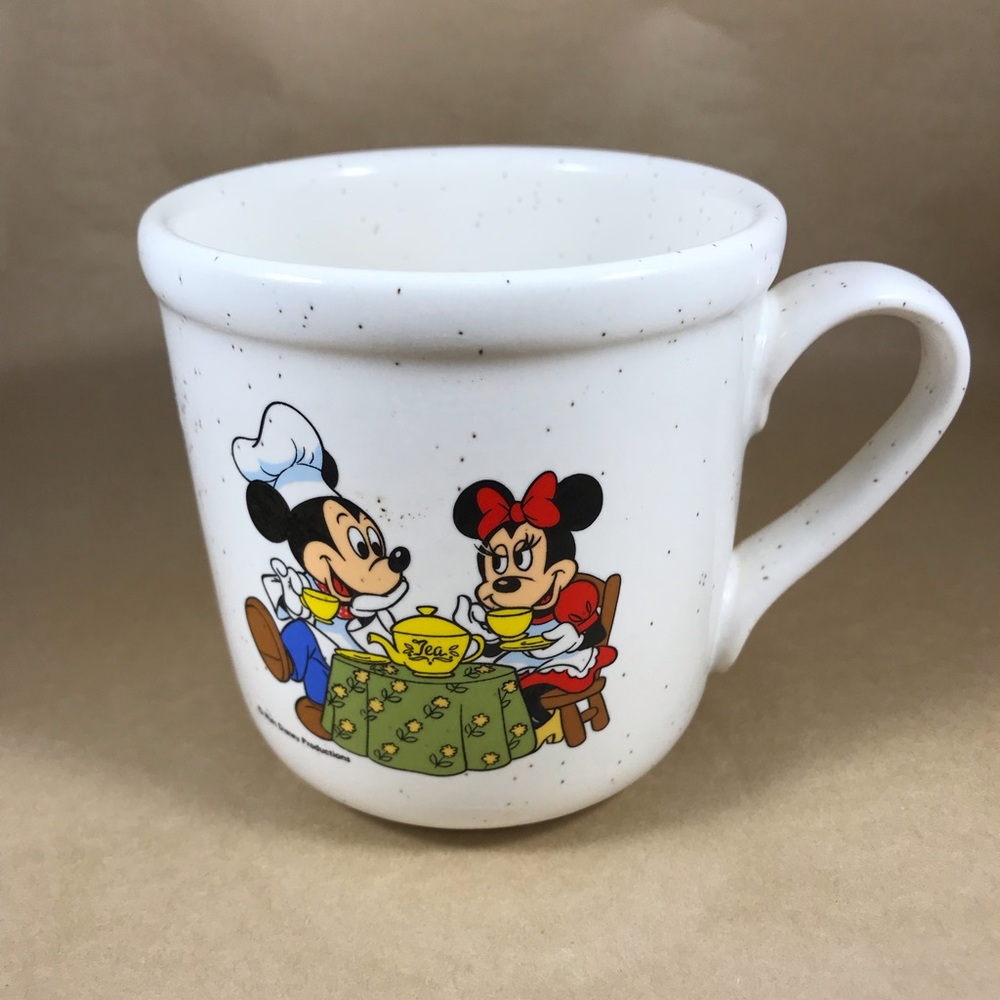 Vintage Mickey and Minnie Treasure Craft Mug